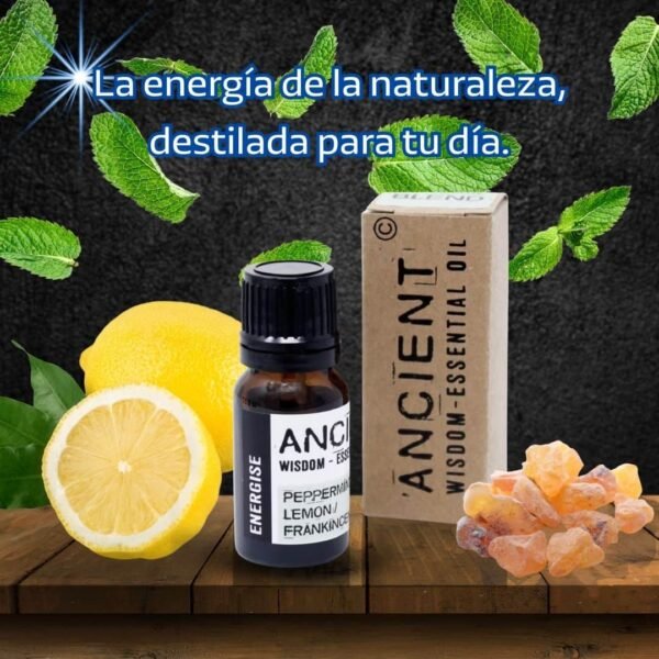 Ingredientes naturales del aceite esencial Pulso Vivo para mejorar la concentración y la energía.